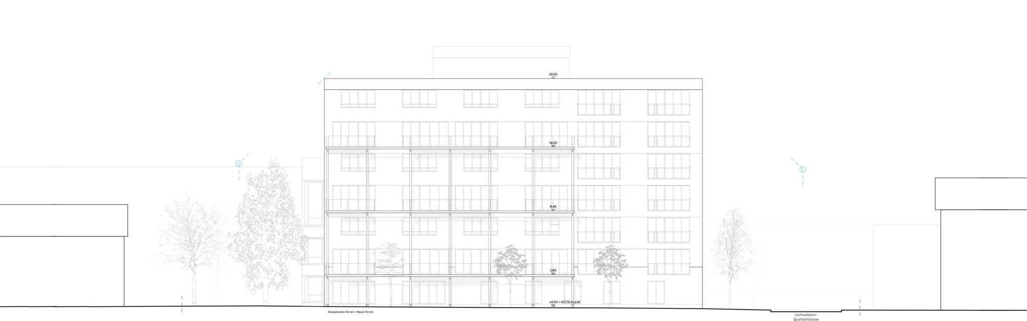 WB Luchswiese Fassade Luchswiesenstrasse